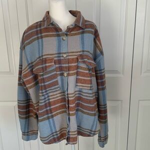 Ford Motor Co. brand flannel shacket size XL.